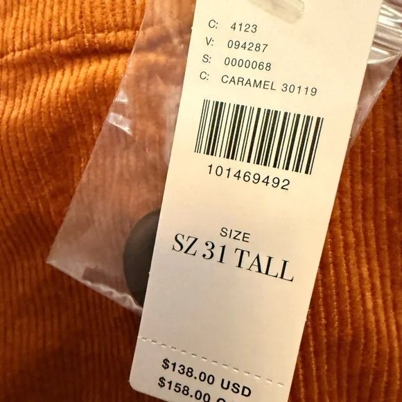 The Colette Corduroy Crop Wide-Leg Pants by Maeve in Caramel Size 31/Tall - Picture 13 of 13